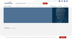 Desktop Screenshot of maklerska.pl